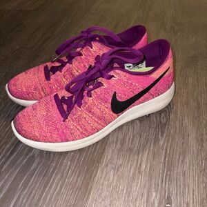 Nike Women's Vibrant Pink and Purple Sneakers